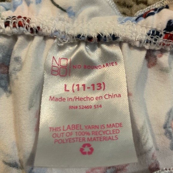 No Boundaries Floral Boho Top Large 11/13 - Picture 4 of 5